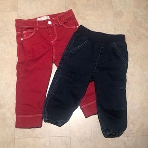 4/$25 sale! Lot of 2 18-24 month pants. NWOT.